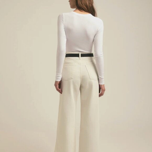 Favorite Daughter BNWT Ecru Wide Leg “Masha” Jeans - size 26 - Picture 4 of 8